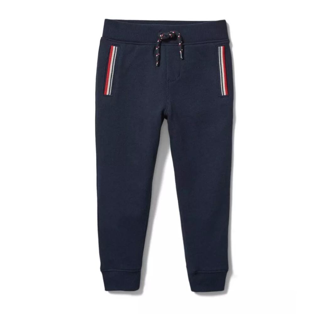 Janie and Jack Connor Navy Striped Pocket Jogger Sweatpants